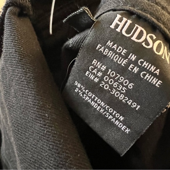 HUDSON JEANS Leverage Jumpsuit in Black Cropped Wide Leg Size‎ Medium - Picture 9 of 10